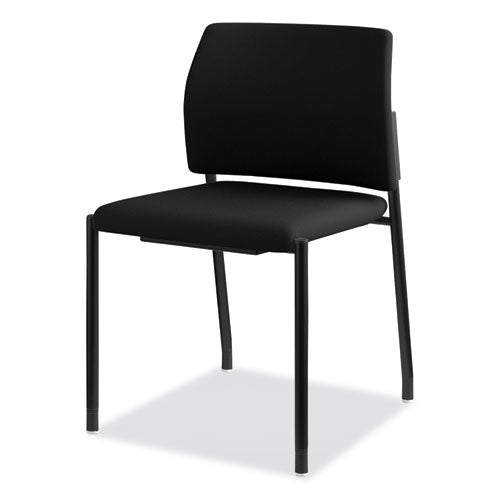 Accommodate Series Guest Chair, 23.25" X 21" X 32", Black Seat-black Back, Black Base, 2-carton