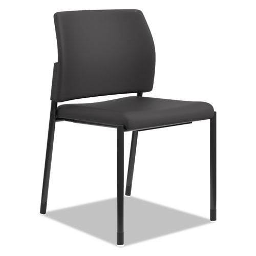 Accommodate Series Guest Chair, 23.25" X 21" X 32", Black Seat-black Back, Black Base, 2-carton