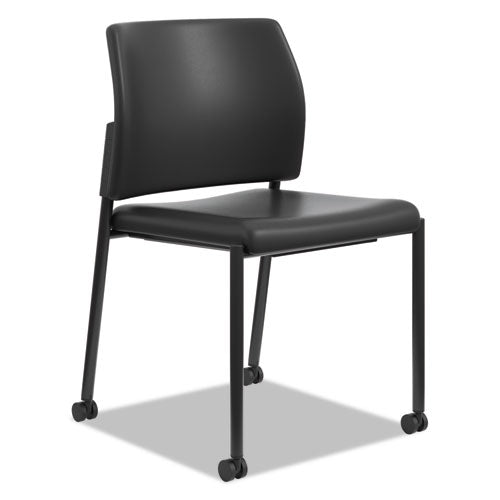 Accommodate Series Guest Chair, 23.25" X 21" X 32", Black Seat-black Back, Black Base, 2-carton