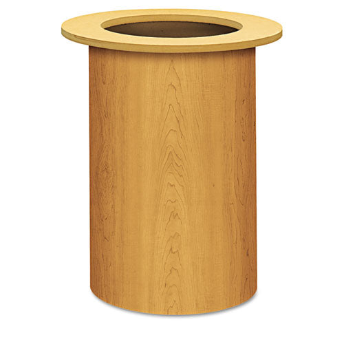 Laminate Cylinder Table Base, 18" Dia. X 28h, Mahogany