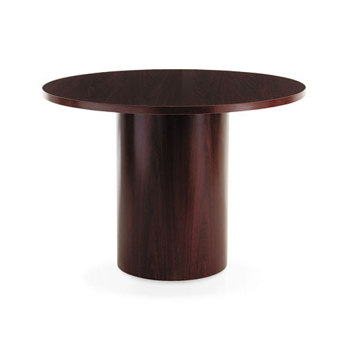 Laminate Cylinder Table Base, 18" Dia. X 28h, Mahogany