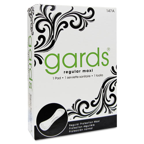 Gards Vended Sanitary Napkins #4, 250 Individually Boxed Napkins-carton