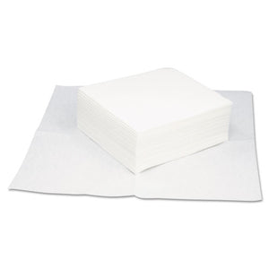 Taskbrand Grease & Oil Wipers, Quarterfold, 12 X 13 1-4, White, 50-pack
