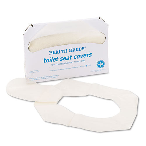 Health Gards Toilet Seat Covers, Half-fold, White, 250-pack, 10 Boxes-carton