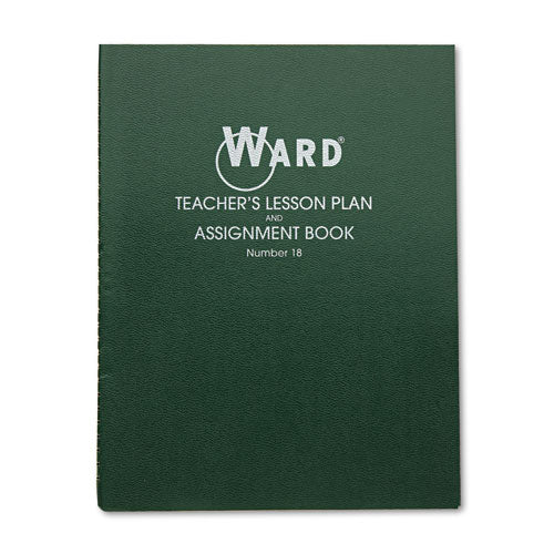 Lesson Plan Book, Wirebound, 8 Class Periods-day, 11 X 8-1-2, 100 Pages, Green