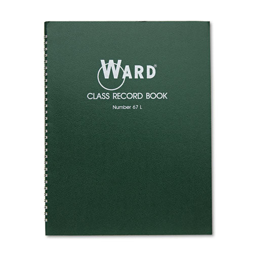Class Record Book, 38 Students, 9-10 Week Grading, 11 X 8-1-2, Green
