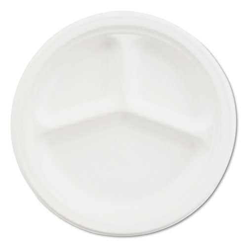 Paper Dinnerware, Plate, 10 1-2" Dia, White, 500-carton
