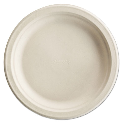 Paperpro Naturals Fiber Round Plates, 3-comp, 10 1-4", Natural, 125-pk, 4 Pk-ct