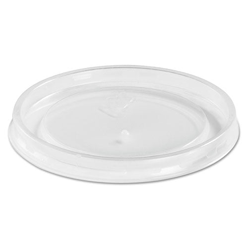 High Heat Vented Plastic Lids, Fits All Sizes: 6-16 Oz, Translucent, 50-bag