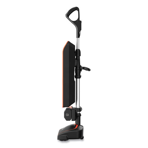 Hvrpwr 40v Cordless Upright Vacuum, 13" Cleaning Path, Black-orange