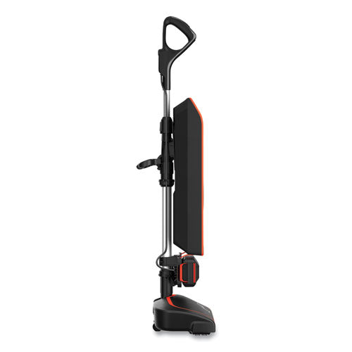 Hvrpwr 40v Cordless Upright Vacuum, 13" Cleaning Path, Black-orange
