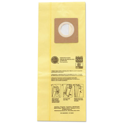 Hushtone Vacuum Bags, Yellow, 10pk-ea