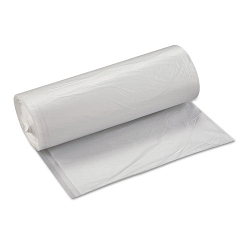 High-density Interleaved Commercial Can Liners, 60 Gal, 17 Microns, 38" X 60", Clear, 200-carton