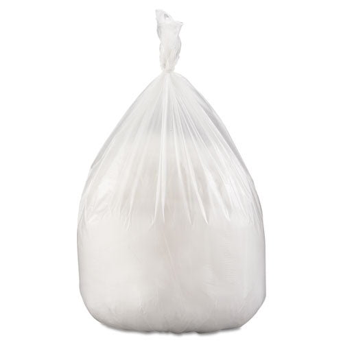 High-density Interleaved Commercial Can Liners, 60 Gal, 22 Microns, 38" X 60", Clear, 150-carton