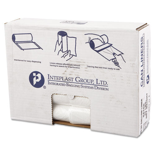 High-density Commercial Can Liners Value Pack, 30 Gal, 11 Microns, 30" X 36", Clear, 500-carton