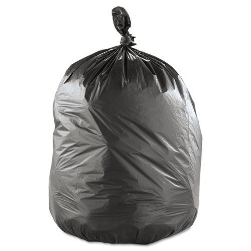 High-density Commercial Can Liners Value Pack, 60 Gal, 19 Microns, 38" X 58", Black, 150-carton