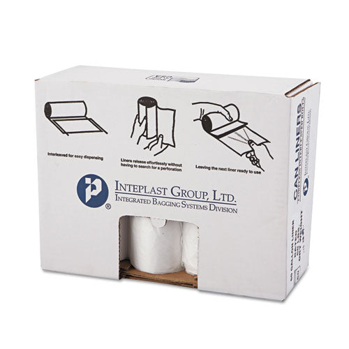 High-density Commercial Can Liners Value Pack, 60 Gal, 14 Microns, 38" X 58", Clear, 200-carton