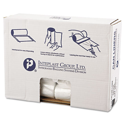 High-density Commercial Can Liners Value Pack, 45 Gal, 12 Microns, 40" X 46", Clear, 250-carton