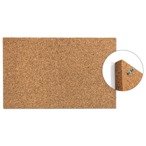 Designer Cork Bulletin Board, 20" X 24", Natural