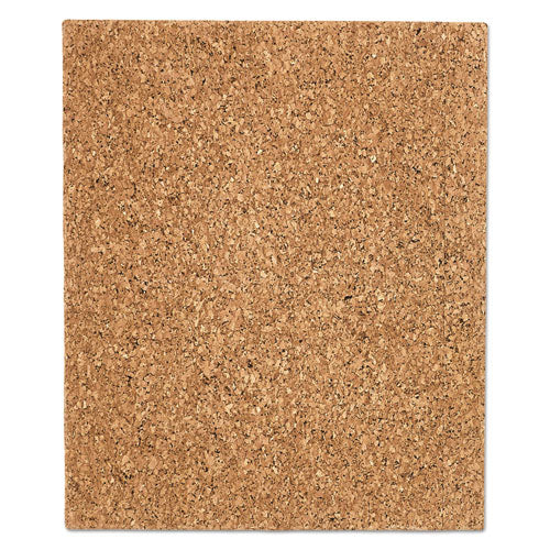 Designer Cork Bulletin Board, 20" X 24", Natural