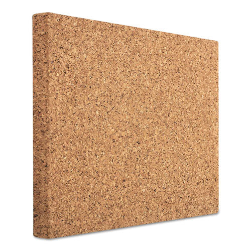 Designer Cork Bulletin Board, 18" X 18", Natural