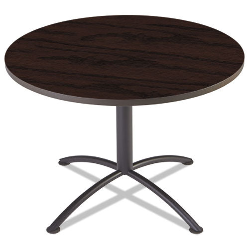 Iland Table, Contour, Round Seated Style, 42" Dia. X 29", Mahogany-black