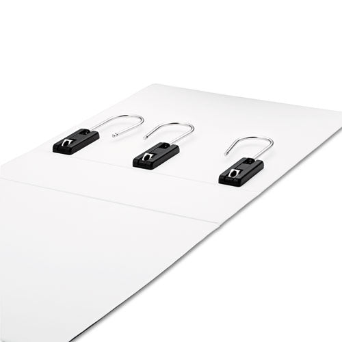 Gapless Loop Ring View Binder, 3 Rings, 4" Capacity, 11 X 8.5, White