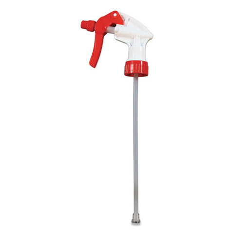 General Purpose Trigger Sprayer, 8.13" Tube, Fits 24 Oz Bottles, Red-white, 24-carton