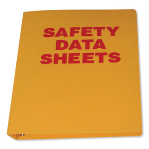 Yellow Sds Binder, 1.5" Capacity, 8.5 X 11, Yellow-red