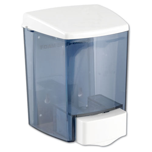 Encore Foam-eeze Bulk Foam Soap Dispenser, See Thru, 900 Ml, 4.5" X 4" X 6.25", White