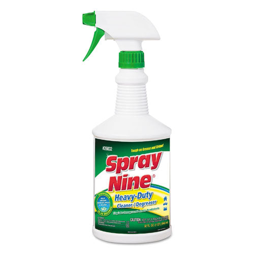 Heavy Duty Cleaner-degreaser-disinfectant, Citrus Scent, 32 Oz Bottle, 1 Trigger Sprayer Per Carton, 12 Bottles-carton