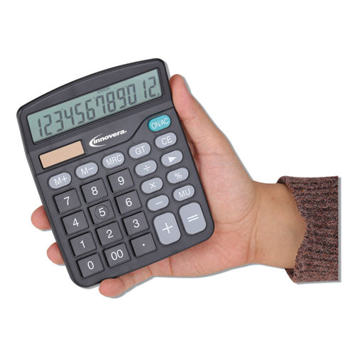 15923 Desktop Calculator, 12-digit, Lcd