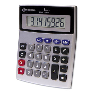 15927 Desktop Calculator, Dual Power, 8-digit Lcd Display