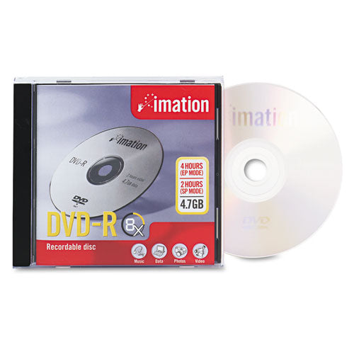 Dvd-r Discs, Hub Printable, 4.7gb, 16x, Spindle, Matte White, 50-pack