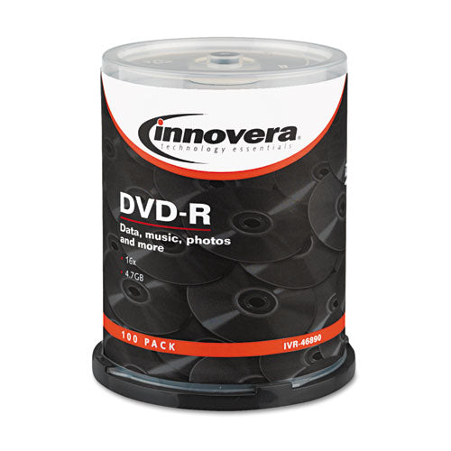 Dvd-r Discs, 4.7gb, 16x, Spindle, Silver, 50-pack