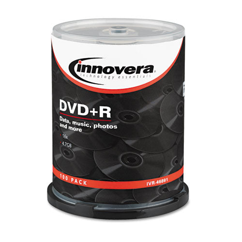Dvd+r Discs, 4.7gb, 16x, Spindle, Silver, 50-pack