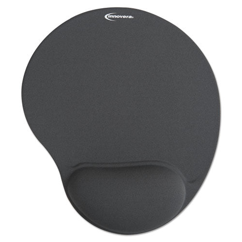 Mouse Pad W-gel Wrist Pad, Nonskid Base, 10-3-8 X 8-7-8, Blue