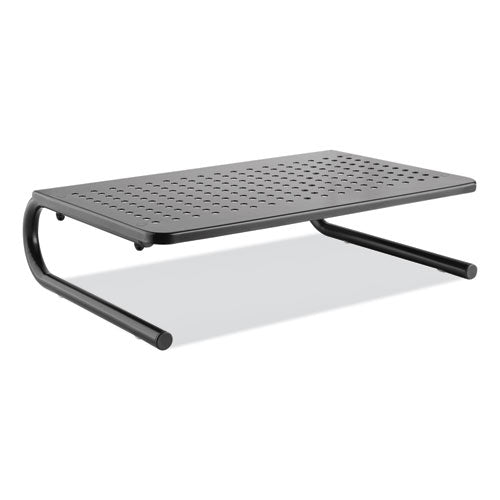 Metal Monitor Riser, 14 5-8 X 9 1-4 X 4, Black