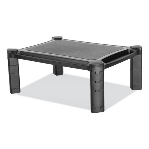 Large Monitor Stand With Cable Management, 12.99" X 17.1", Black