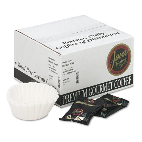 Coffee Portion Packs, 1.5oz Packs, French Roast, 42-carton