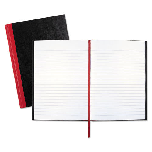 Casebound Notebooks, Wide-legal Rule, Black Cover, 8.25 X 5.68, 96 Sheets