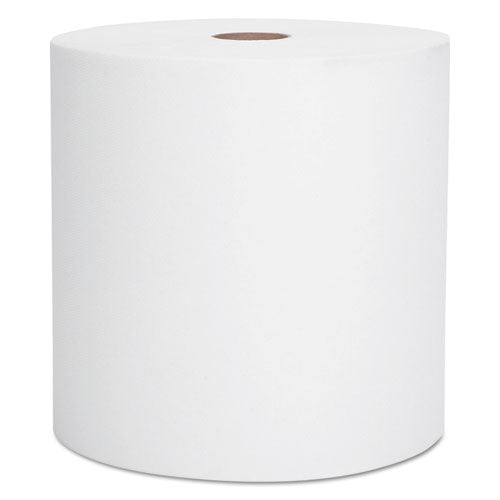 Essential Hard Roll Towel, 1.5" Core, 8 X 800ft, White, 12 Rolls-carton