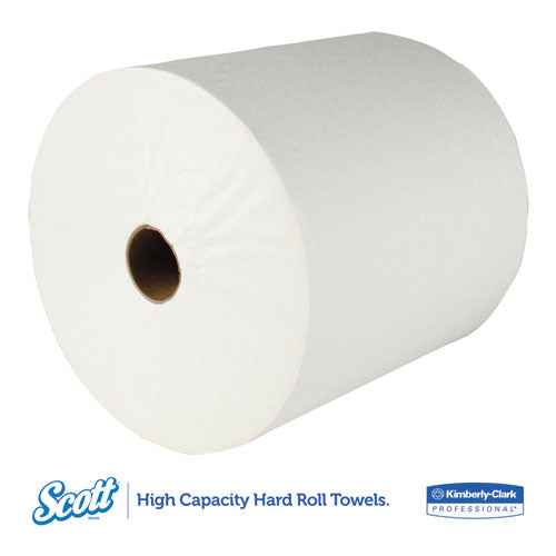 Essential Hard Roll Towel, 1.5" Core, 8 X 800ft, White, 12 Rolls-carton