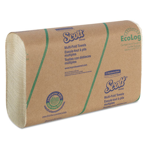 Essential Multi-fold Towels 100% Recycled, 9 1-5x9 2-5, White, 250-pk, 16 Pk-ct