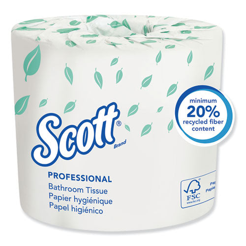 Essential Standard Roll Bathroom Tissue, Septic Safe, 2-ply, White, 550 Sheets-roll, 80-carton