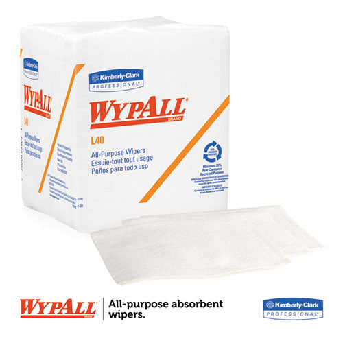 L40 Towels, 1-4 Fold, White, 12.5x12, 56-pack, 12 Packs-carton