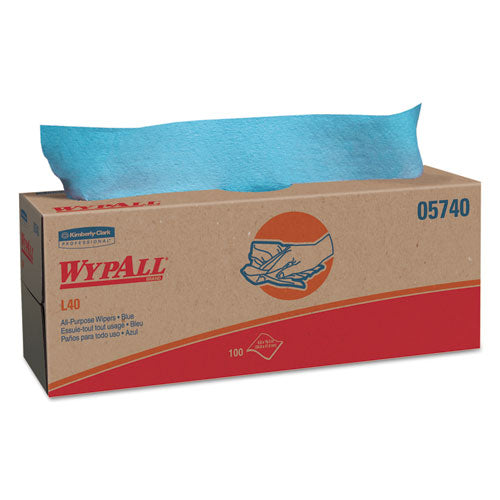 L40 Towels, Pop-up Box, Blue, 16 2-5 X 9 4-5, 100-box, 9 Boxes-carton