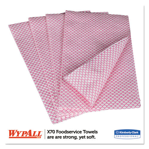 X70 Wipers, 12 1-2 X 23 1-2, Red, 300-box