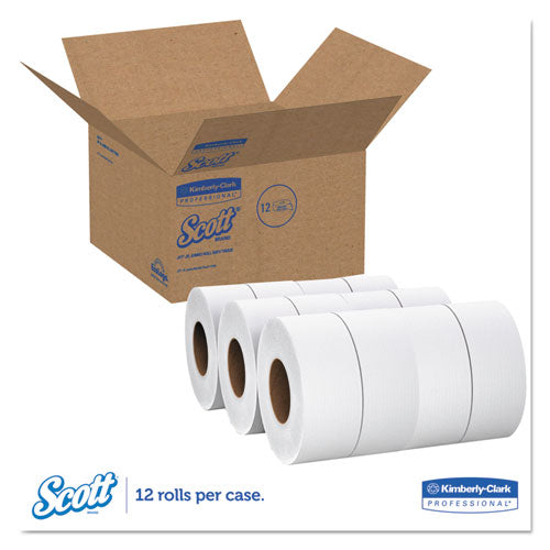 Essential Jrt Jumbo Roll Bathroom Tissue, Septic Safe, 1-ply, White, 2000 Ft, 12 Rolls-carton