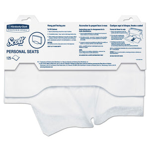 Personal Seats Sanitary Toilet Seat Covers, 15 X 18, White, 125-pack, 24 Packs-carton